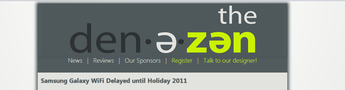 Website Header